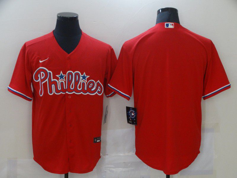 Men Philadelphia Phillies Blank Red Game Nike MLB Jerseys->philadelphia phillies->MLB Jersey